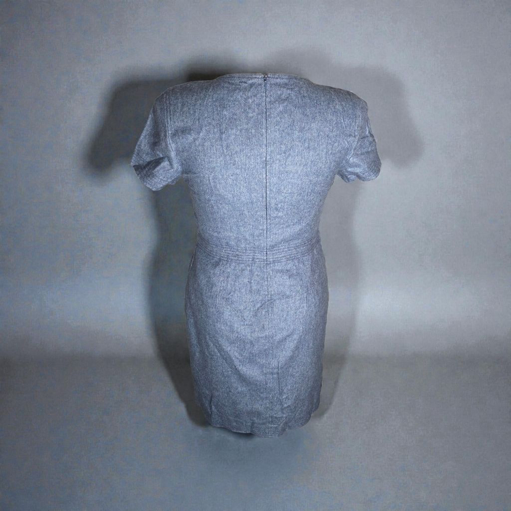 Banana Republic Petite 12P Blue Short Sleeve Sheath Dress - Picture 3 of 6